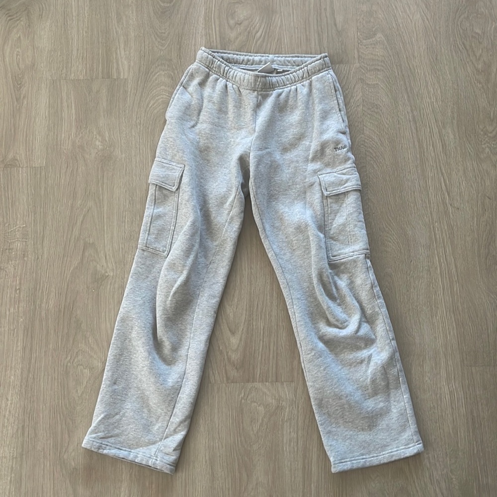 TNA Mega Fleece Cargo Straight Leg Sweatpants